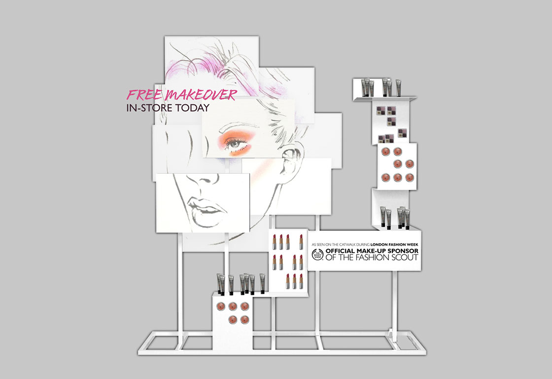 A technical drawing of the installation