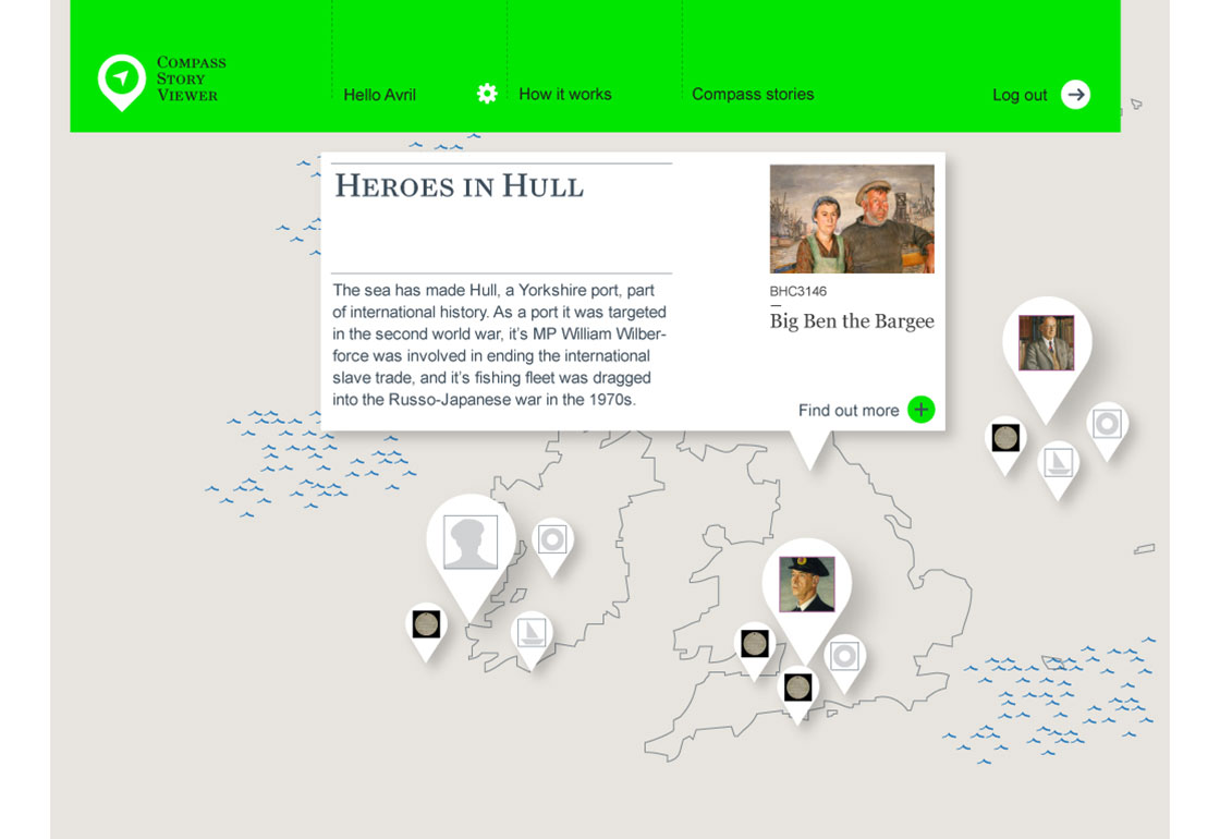 Compass Pod screen design