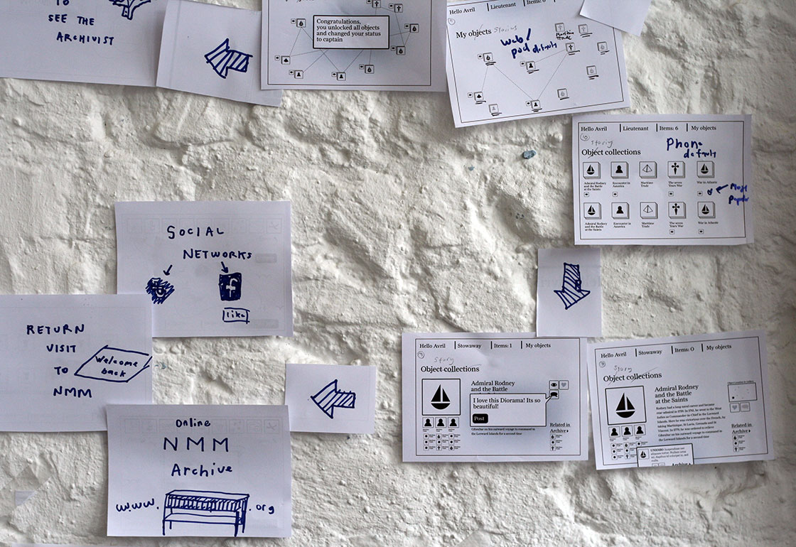 Initial development work on the wall